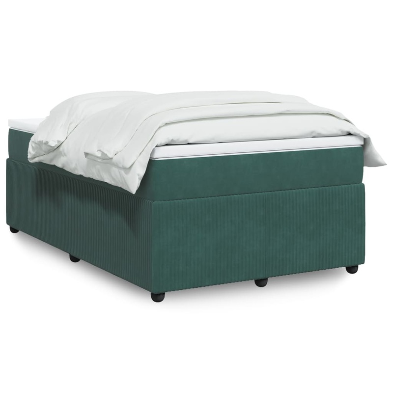 Sommier  lattes de lit et matelas Vert fonc 120x200cm Velours