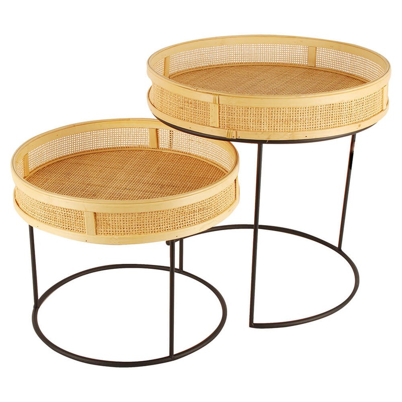 Tables de nidification Freya Set de 2 (45x45x45cm)